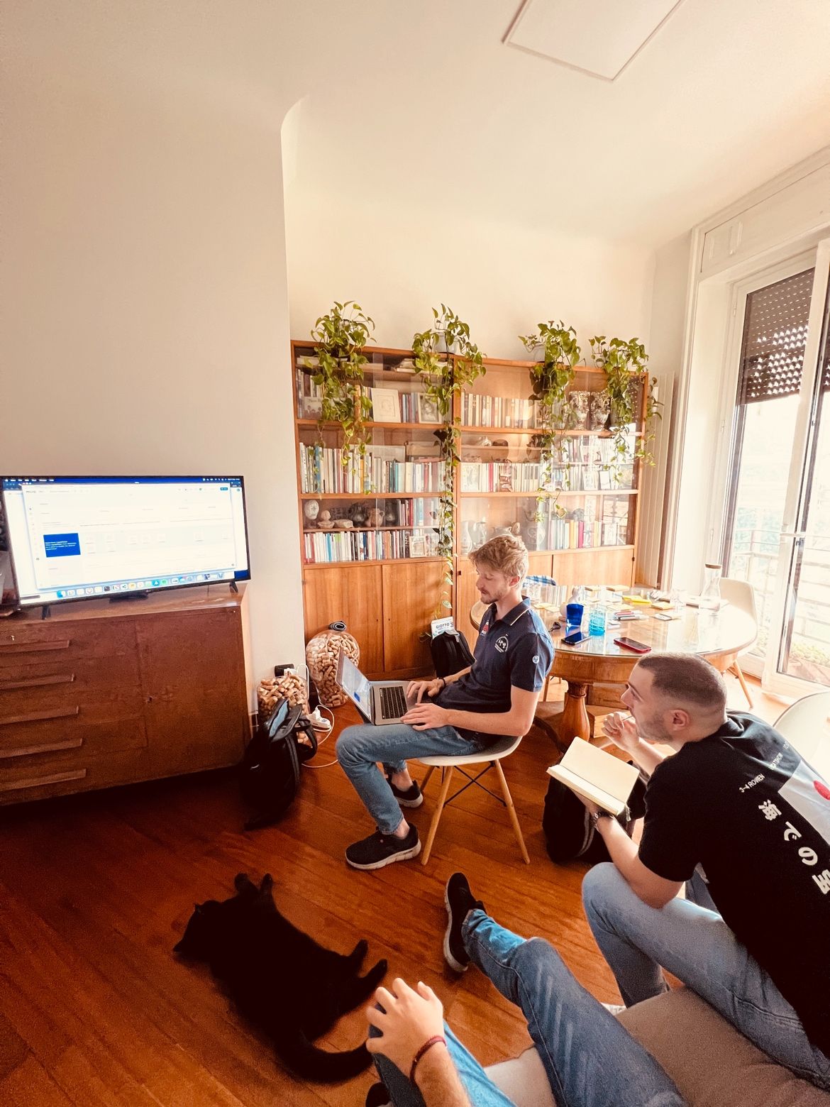 The Lexroom team during a call